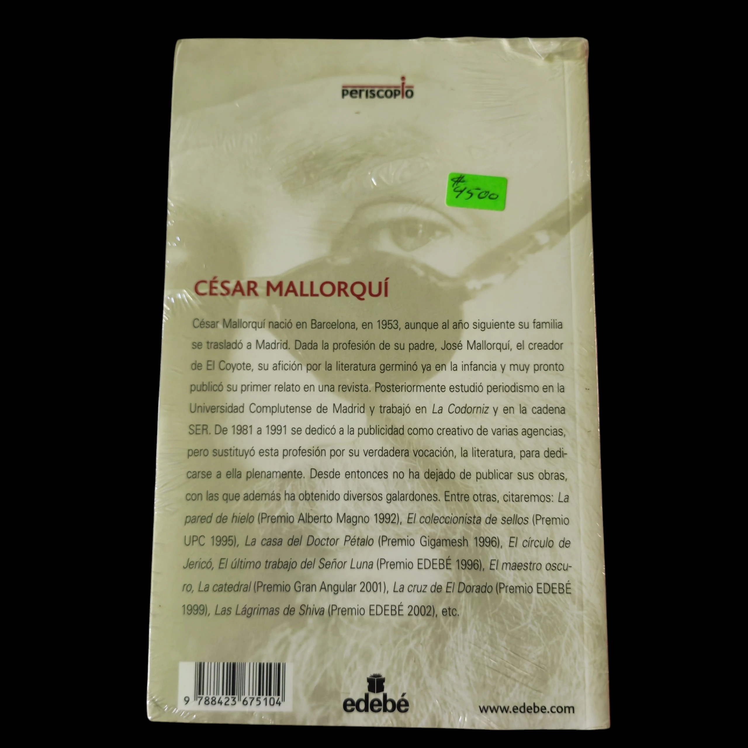 Las lagrimas de Shiva, César Mallorquí, nuevo  2