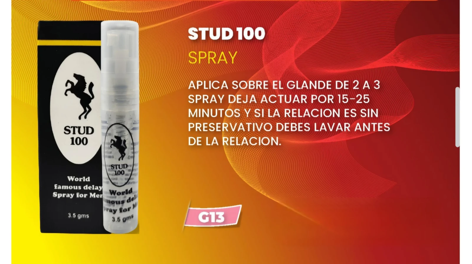 Stud 100 spray 3