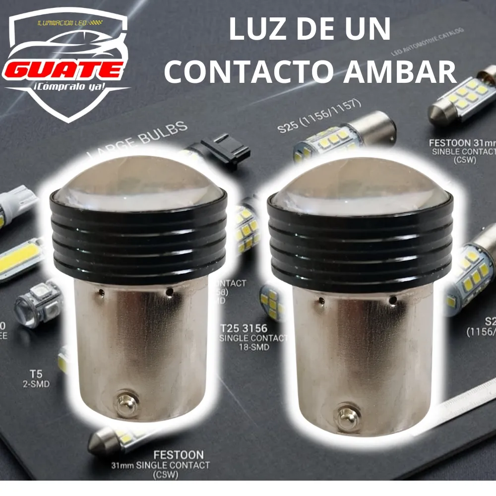 LUZ LED UN CONTACTO AMBAR 