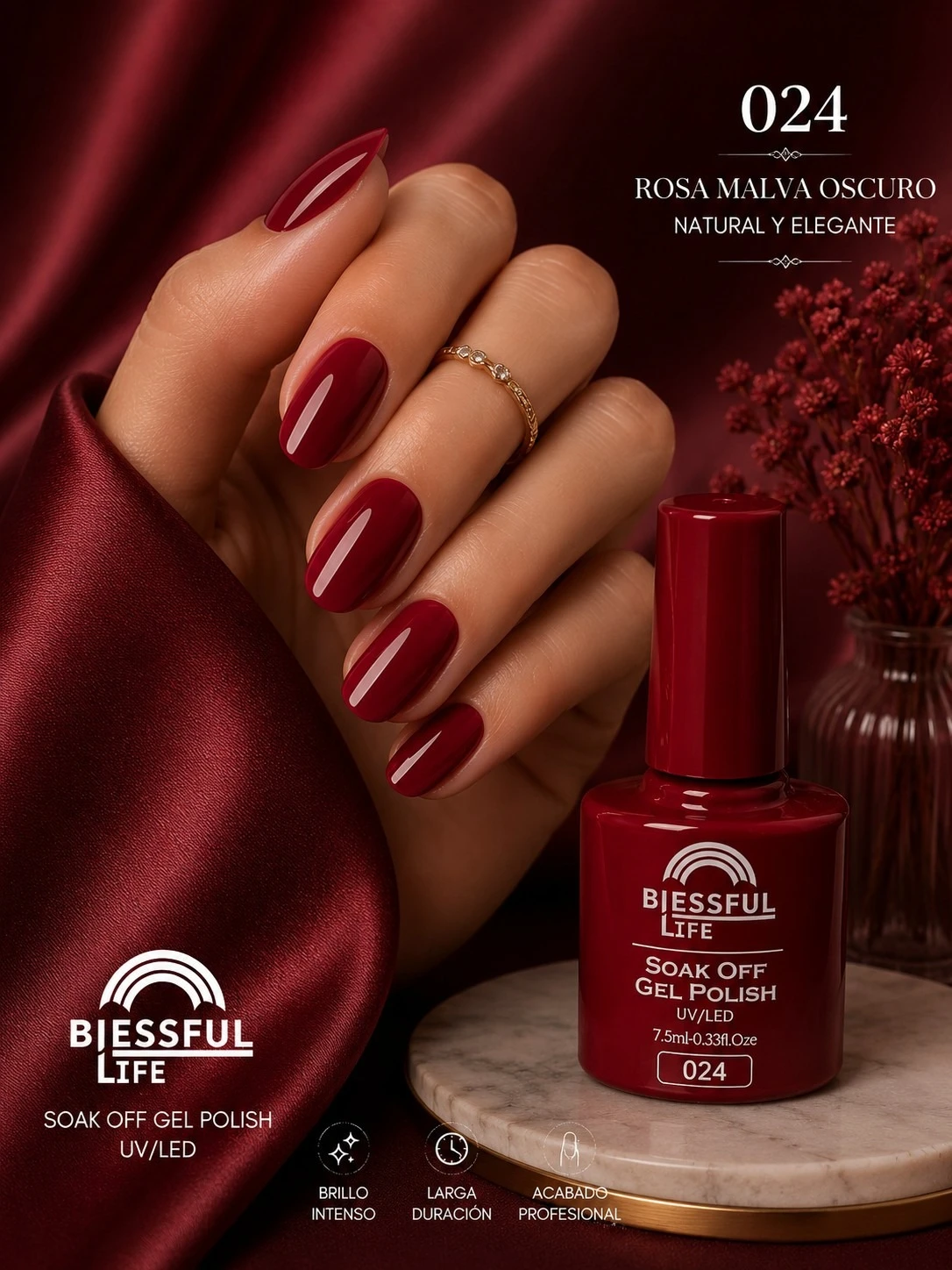 biessful life esmalte semi permanente tono 024