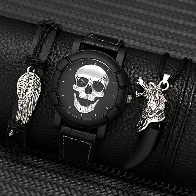 Juego de Reloj con pulsera y collar 