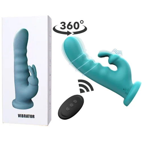 Vibrador giratorio a control remoto ventosa