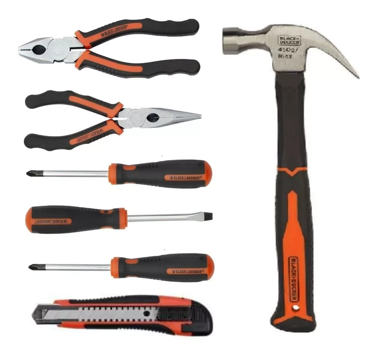 JUEGO DE HERRAMIENTAS MANUALES 7 PIEZAS BLACK&DECKER