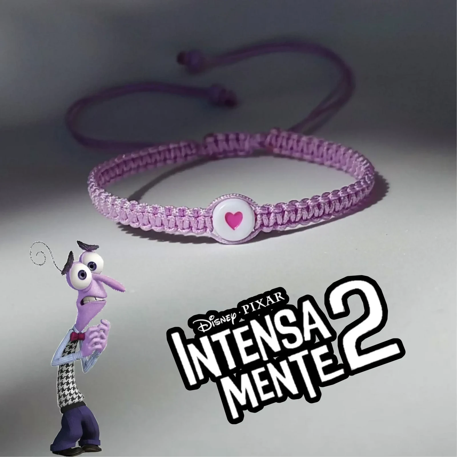 Pulsera Tejida de TEMOR (Intensamente 2)