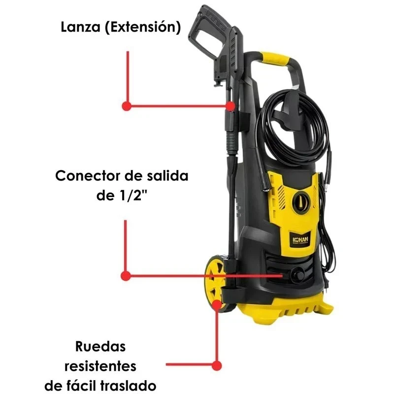 HIDROLAVADORA KONAN 2200W 150BAR 2