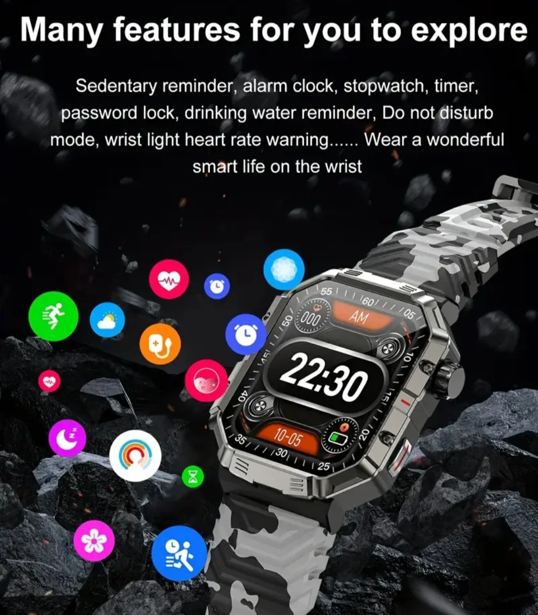 Reloj Smart grado Militar  4
