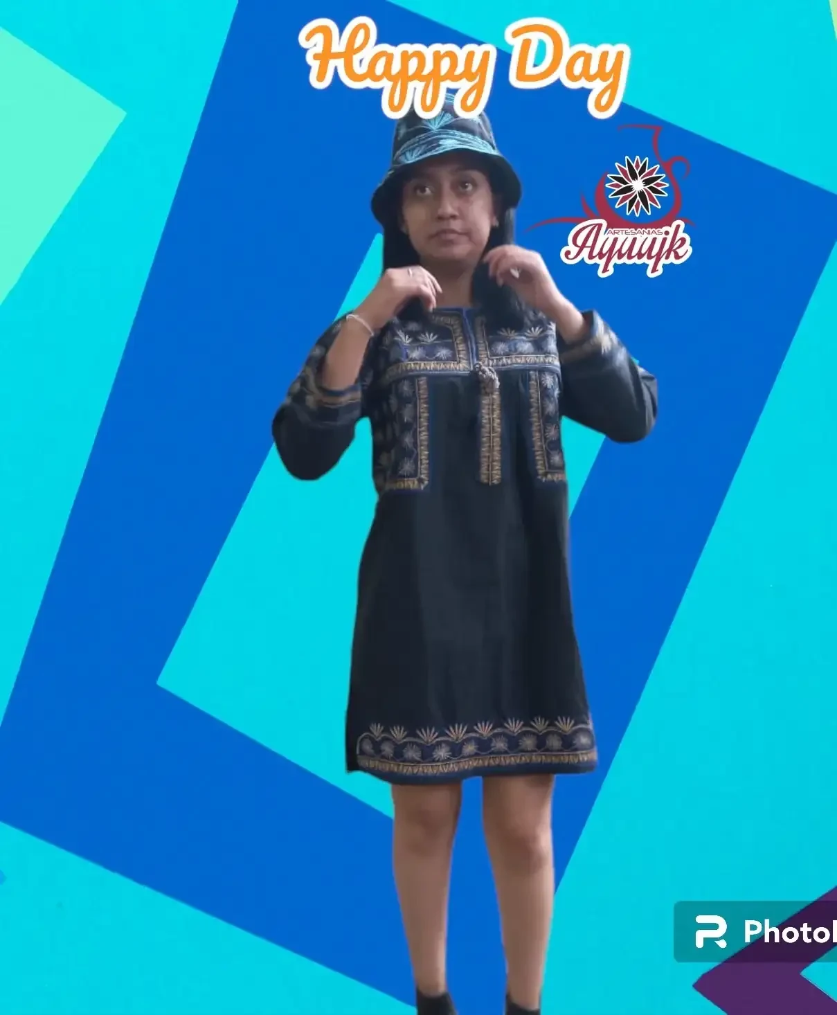 👗 vestido para dama con bordados  2