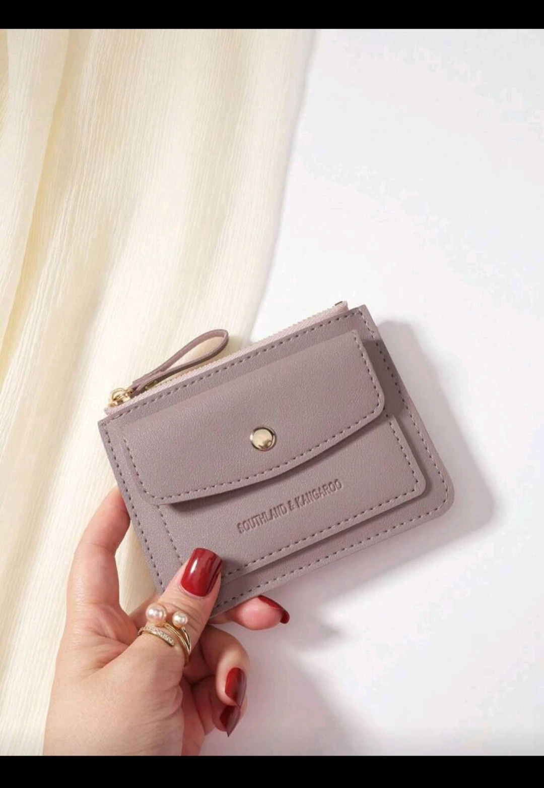 Monedero Southland Front-Pocket – Diseño Slim con Bolsillo de Expansión y Cierre de Seguridad 2