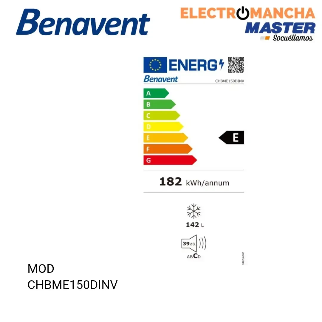 CONGELADOR ARCON BENAVENT CHBME150DINV CICLICO 63,5 CM  E 4