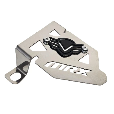 Mrx 150 protector de mordaza acero cromado logo 3d negro ML