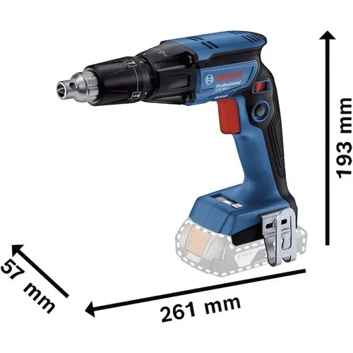 Atornillador Drywall 2 Bater Cargad Maletin Bosch Gtb 185-li Color Azul 3