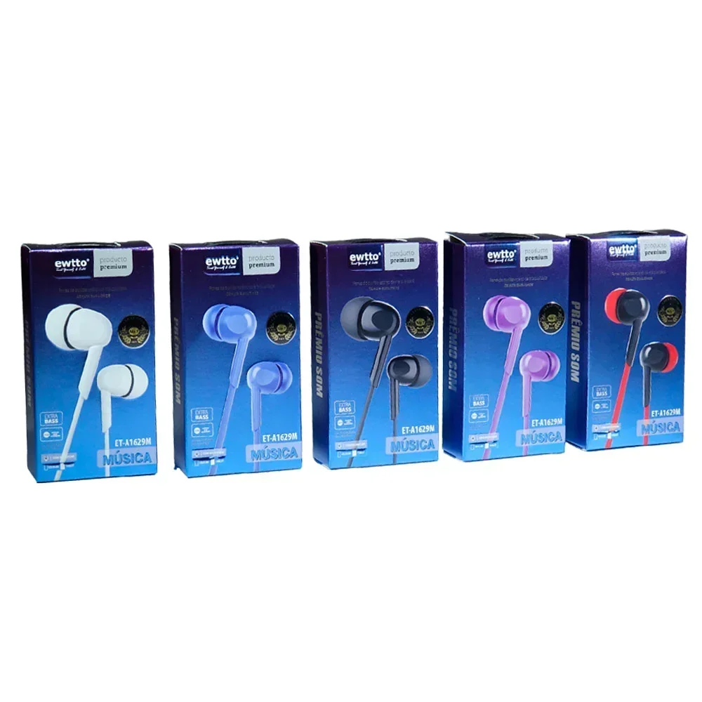 AUDIFONO IN EAR CON CABLE EWTTO JACK 3.5MM 2