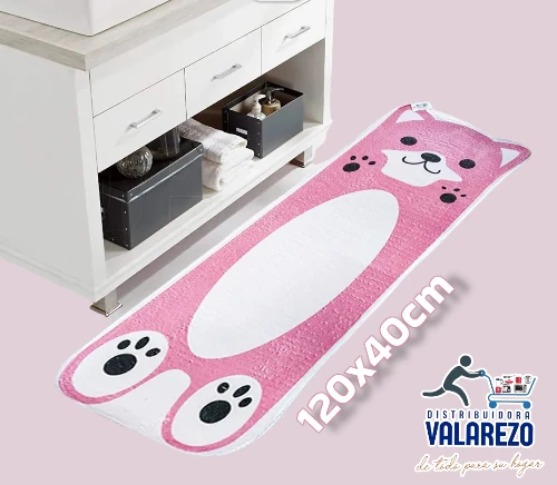 Alfombra Infantil Pie de Cama con Diseños de Animales