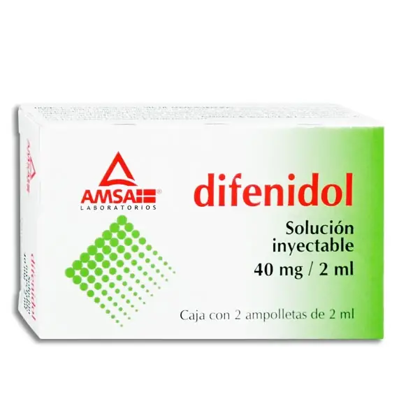 DIFENIDOL SOL INYECTABLE 40 MG/2ML 