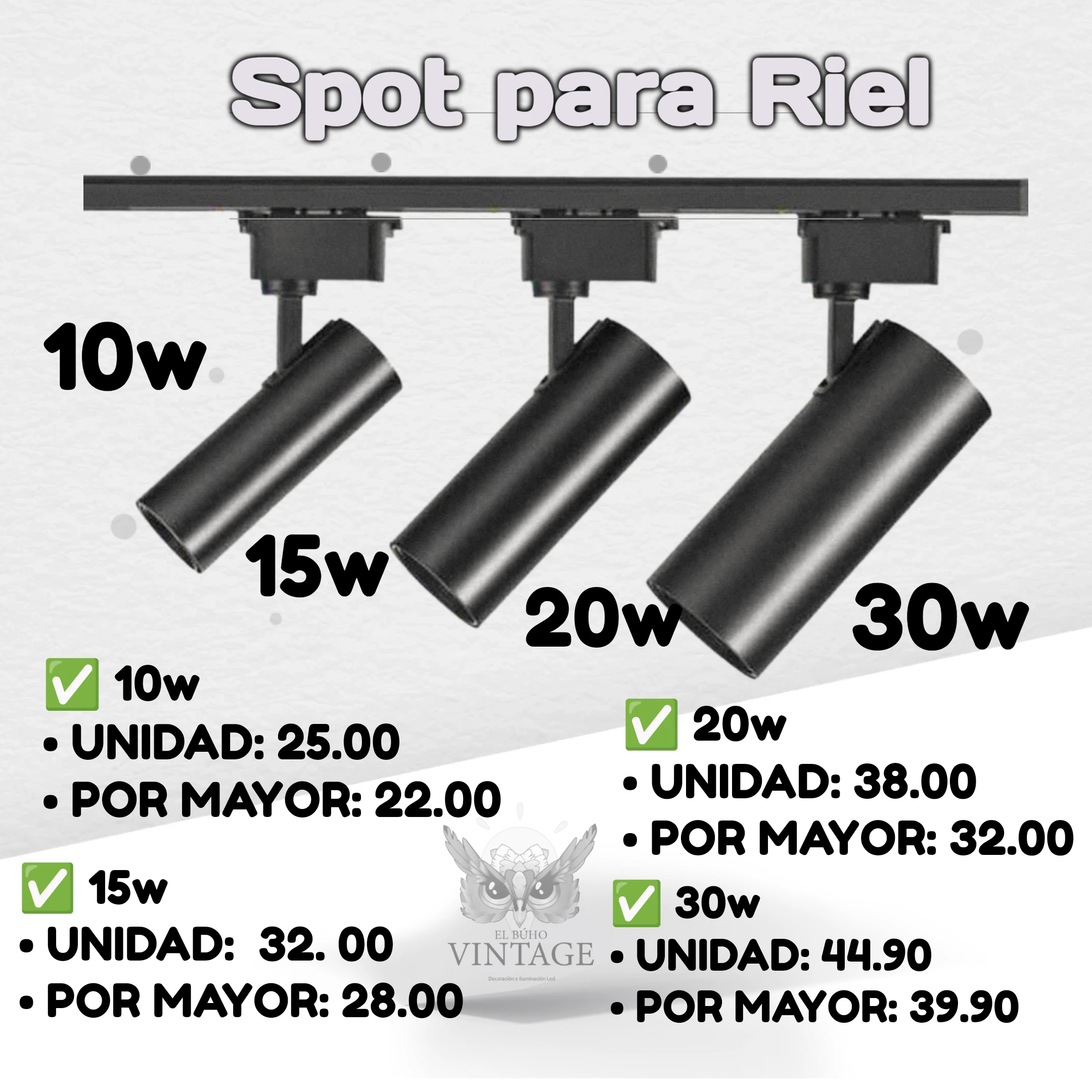 SPOT PARA RIEL Y RIELES  8