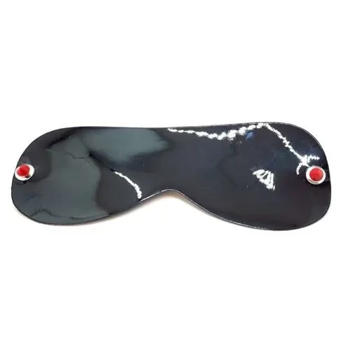 Antifaz Ciego Charol Negro Con Tacha Roja 2
