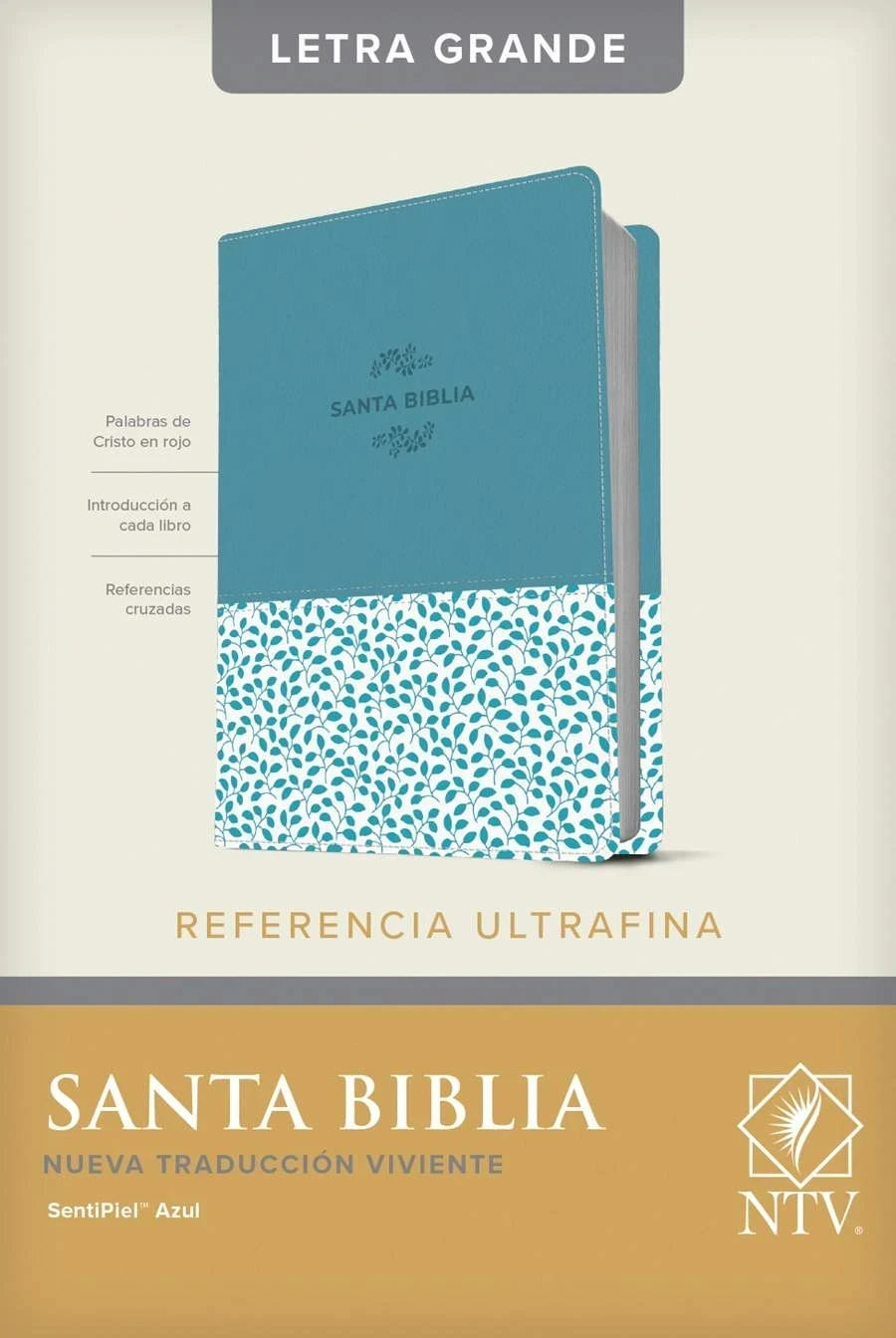 Biblia NTV ultrafina letra grande indice azul 3