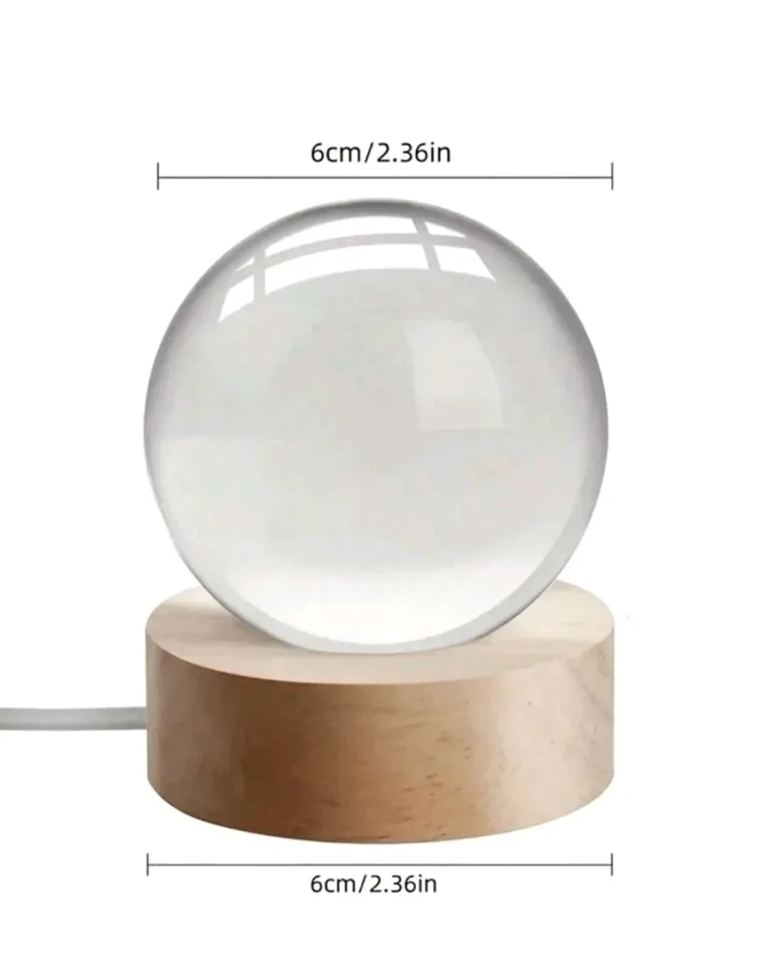 Lampara de cristal led (USB) 2