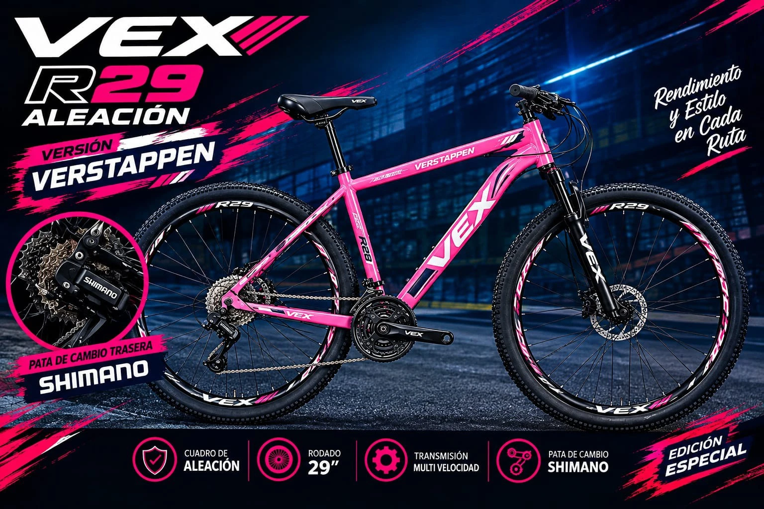 Bicicleta Vex R29 Aleación 