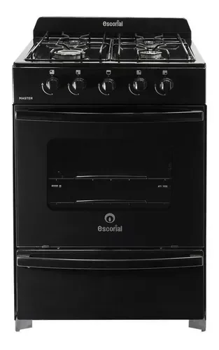 Cocina Escorial Master Style Gas Natural Negro