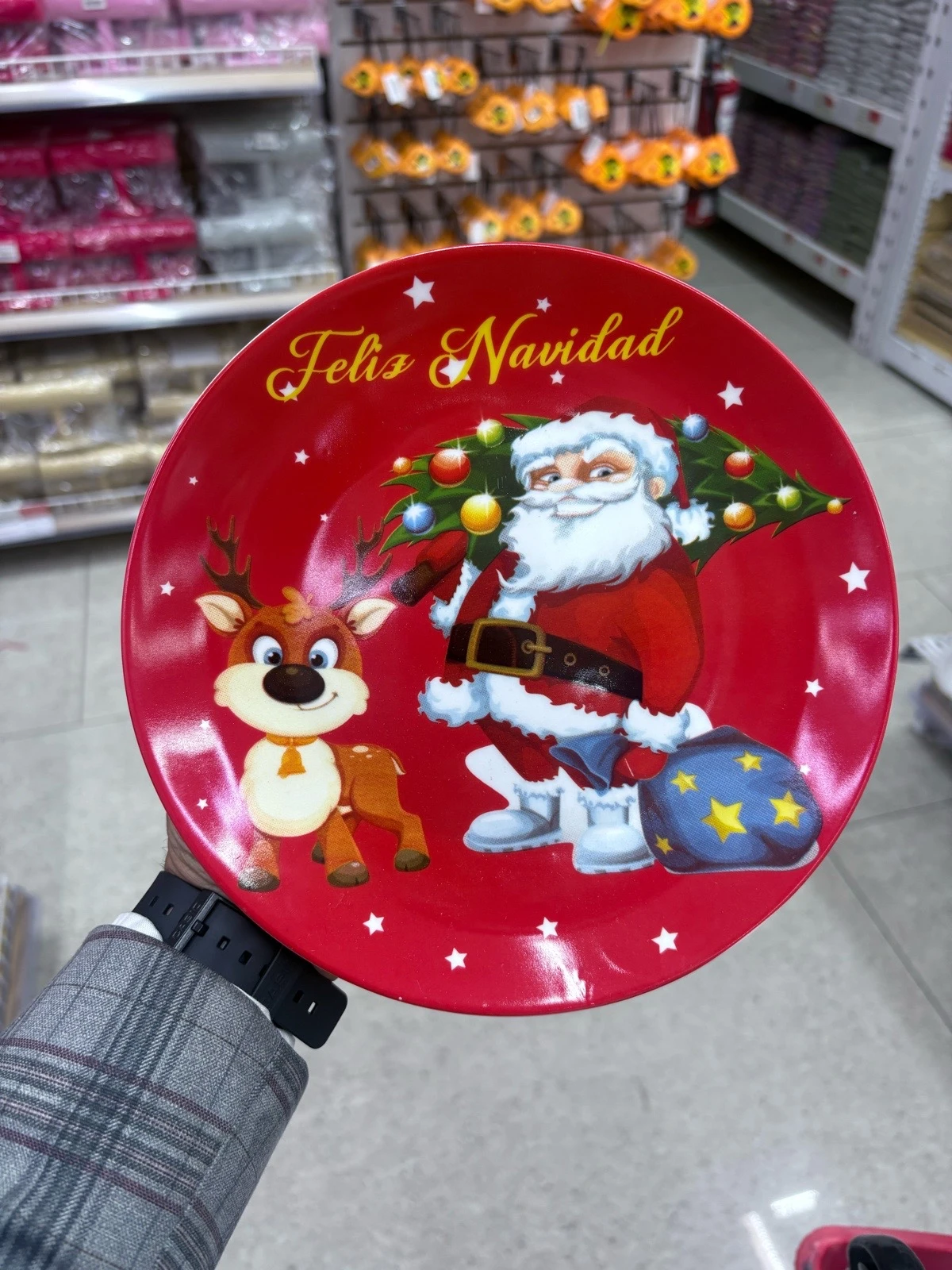 PLATO DE CERAMICA NAVIDEÑO  2