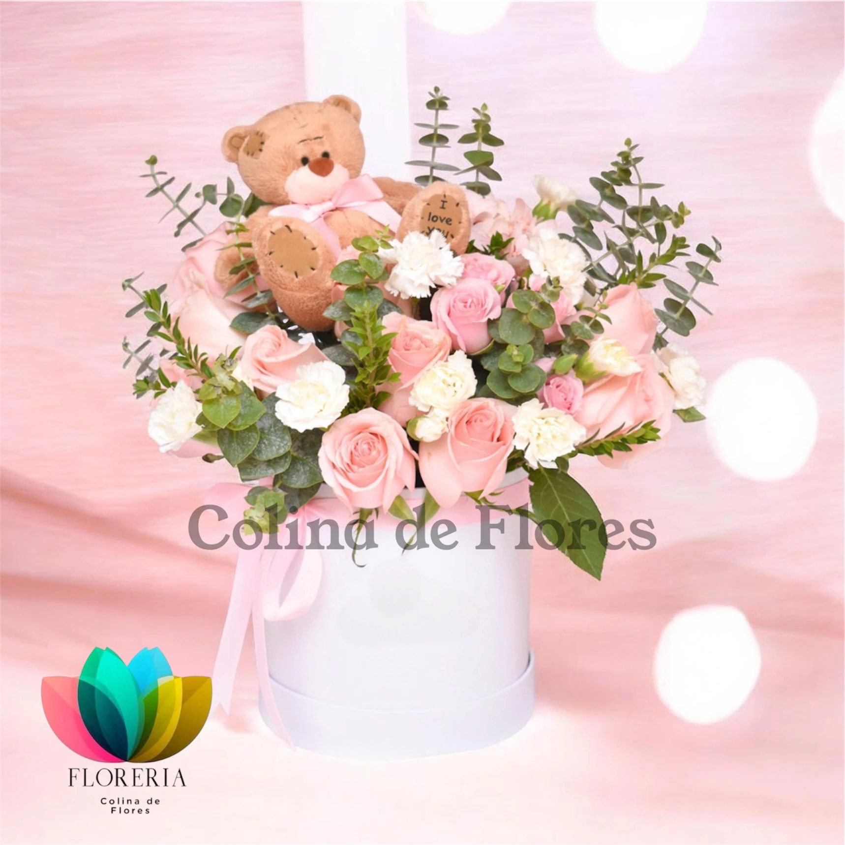 Box rosas ,claveles 