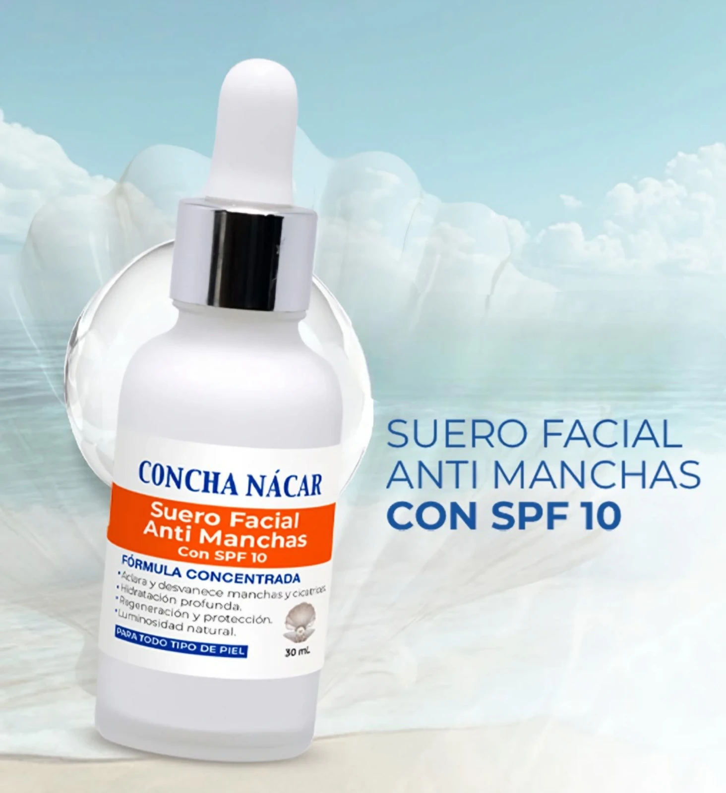 Suero Facial Anti Manchas Concha Nácar