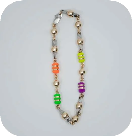 TB-020347-PULSERA ESPECIAL PIN DORADO BARRIL CINTA 8