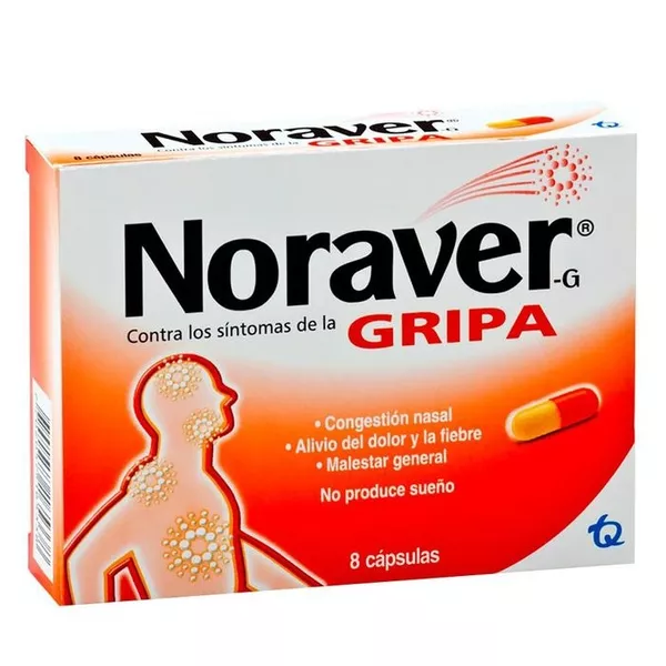 Noraver gripa normal displey x 8 cápsulas