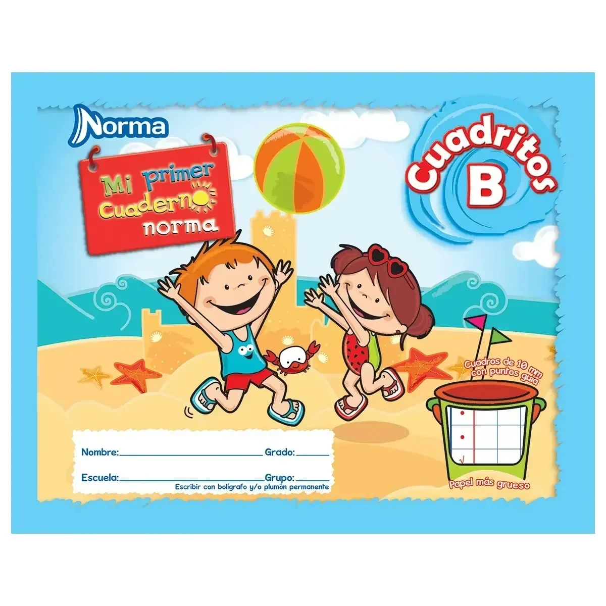 Cuaderno , mi primer cuaderno cuadrito b 72 h