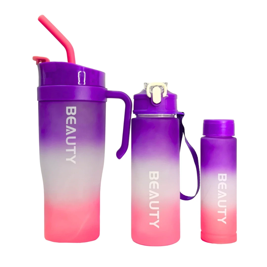 Vaso + 2 Botellas Set2