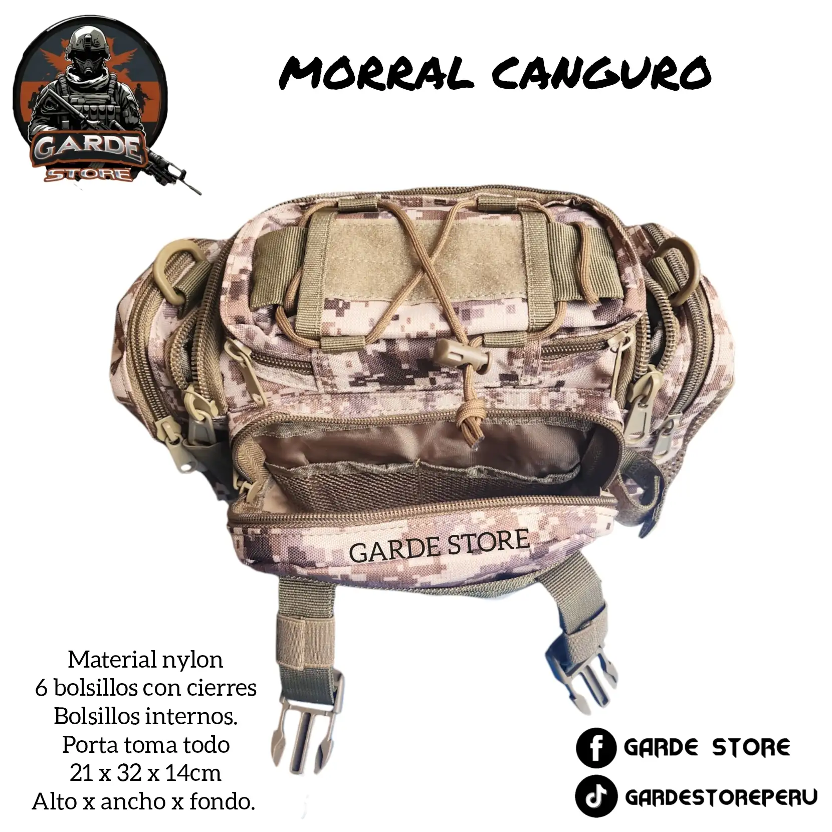 Riñonera morral camping 3