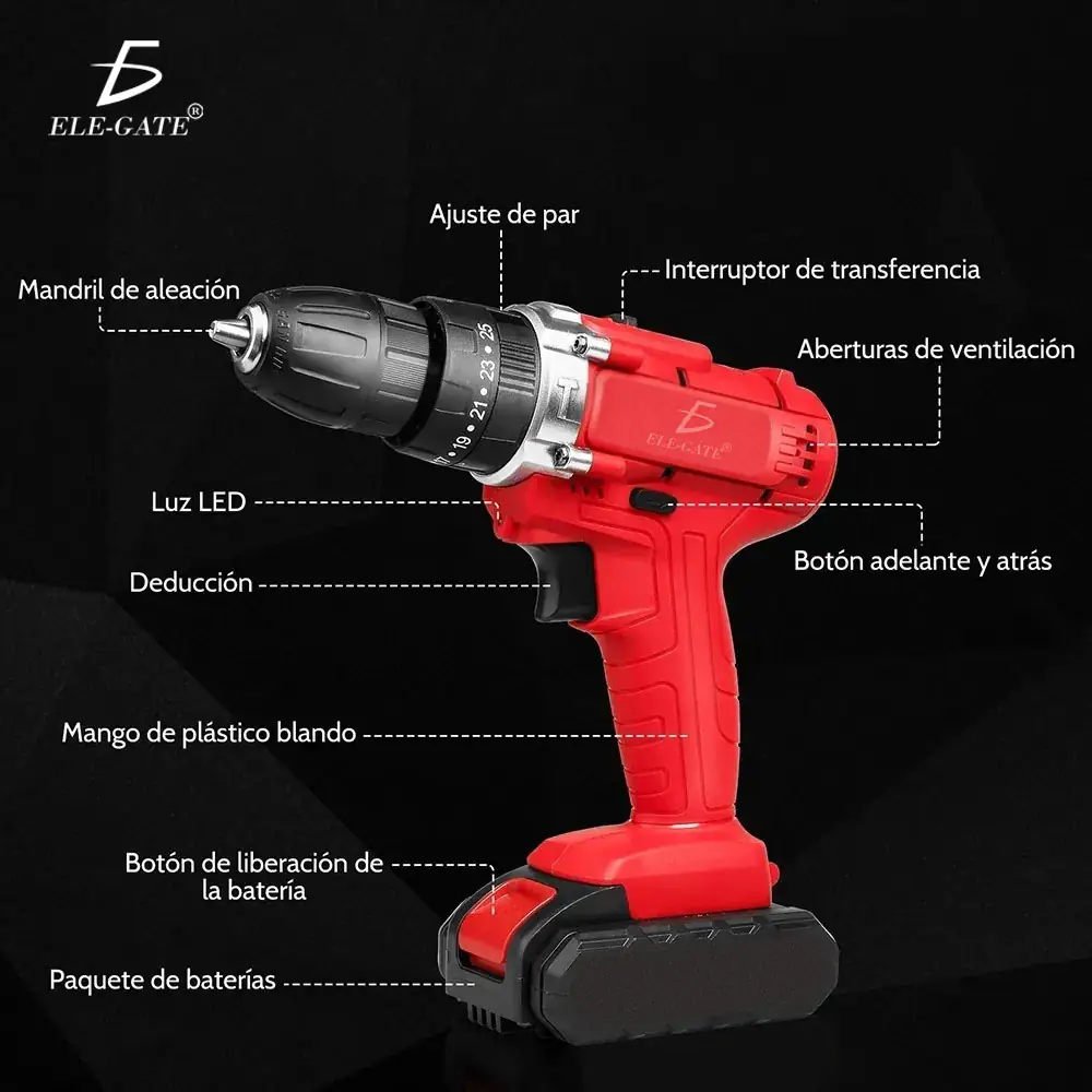 Kit Pistola Impacto Inalámbrico  3