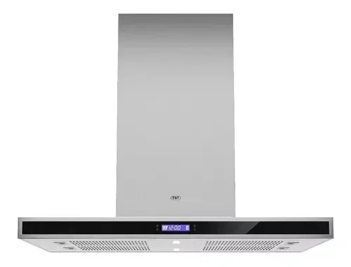 Campana TST Isla Colhue Extractor/Purificador 90cm. Acero Inoxidable y Vidrio 2