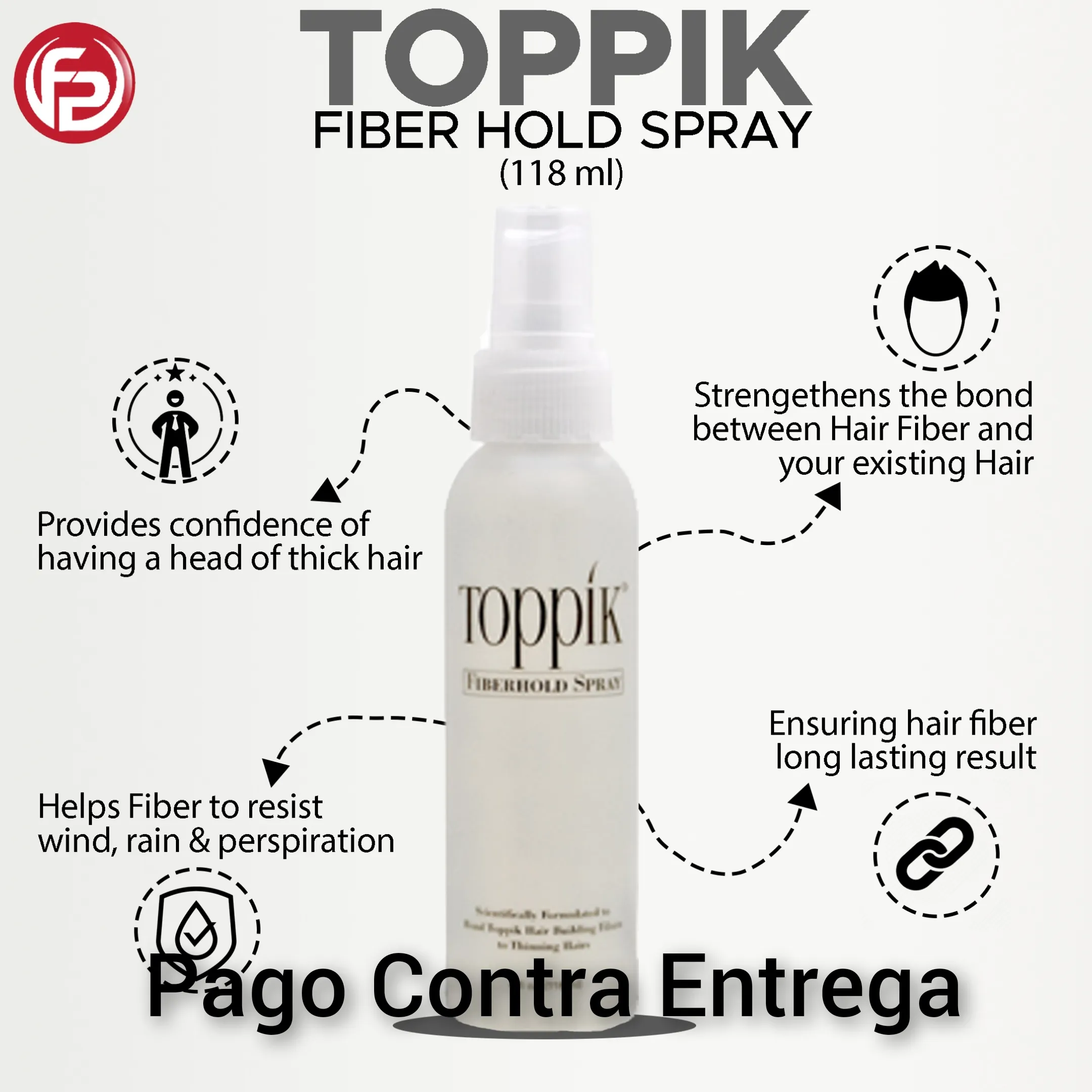 Spray Fijador Toppik de 118 Ml