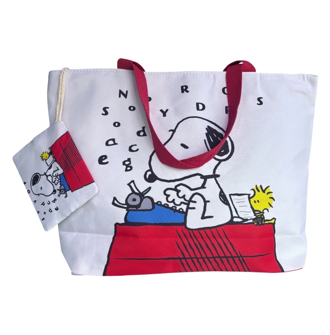 Bolsa jumbo con monedero snoopy  4