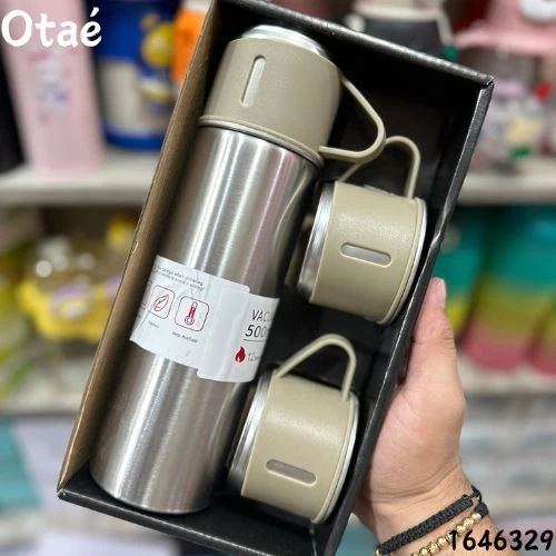 Termo Con Taza Para Cafe Acero 5