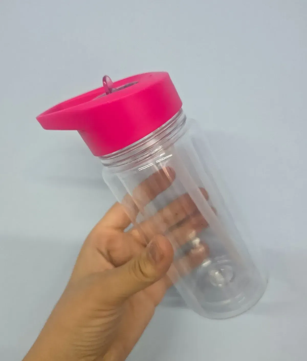 Botella escolar fucsia