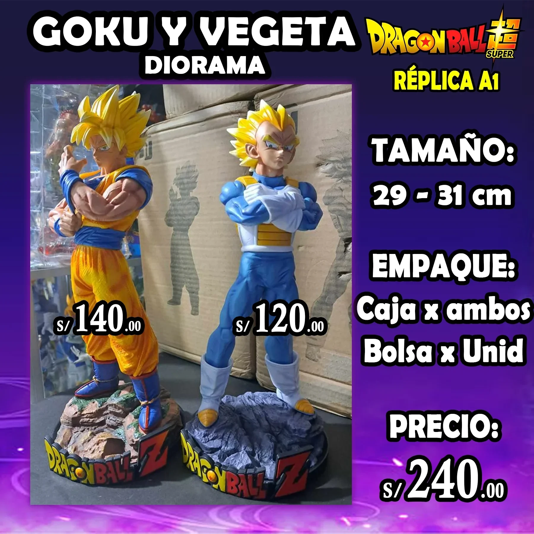 Goku y Vegeta  Diorama