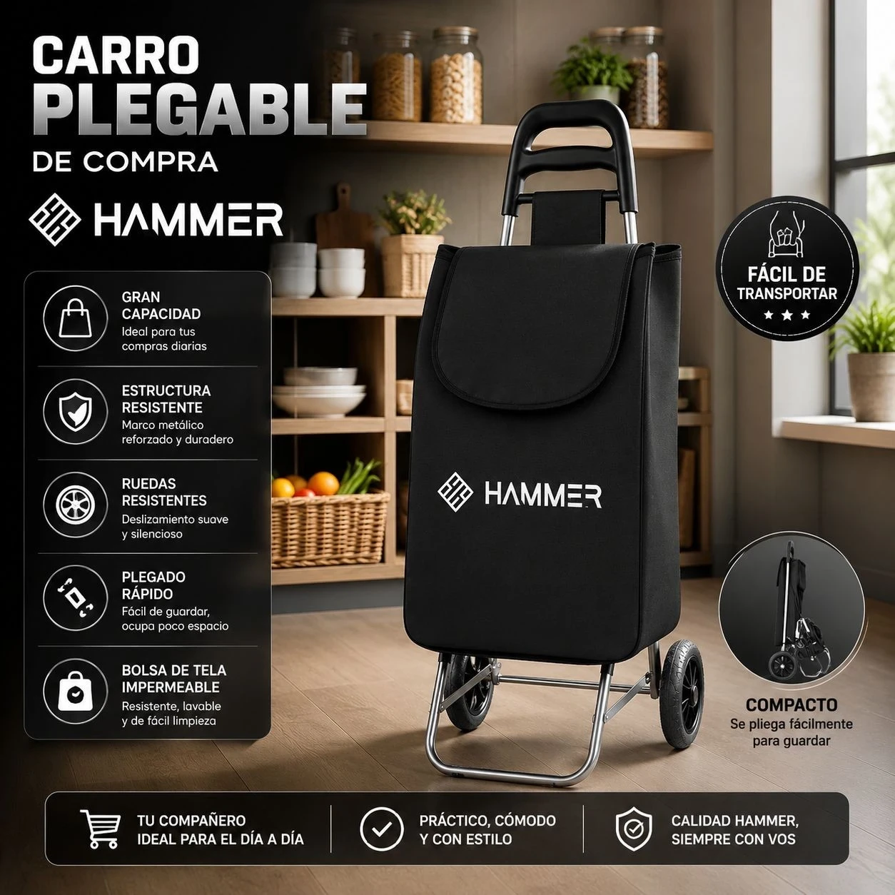Carrito De Compras Plegable