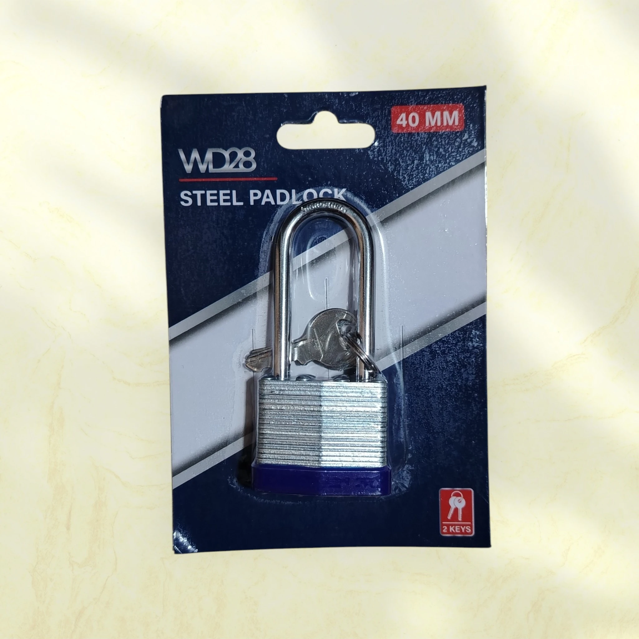 Candado plateado 40mm