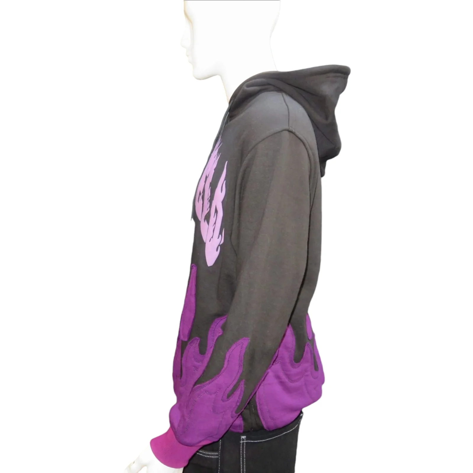 Sudadera de flama morada 2