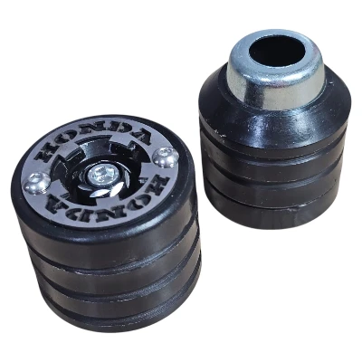 SL XR150 L/ SL XR190 L / Delantero Slider contramarcado negro logo acero cromado HONDA