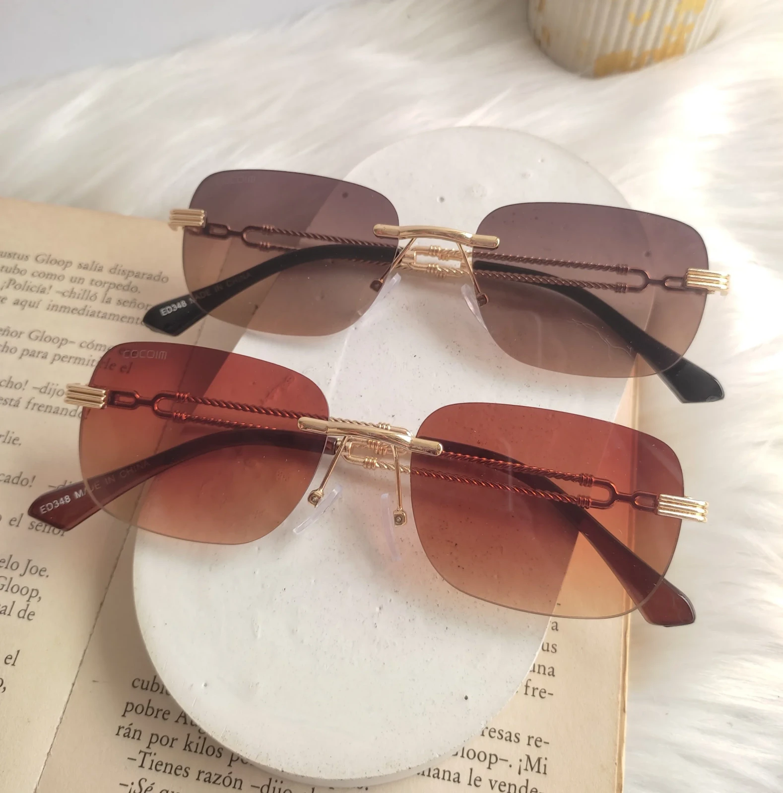 Gafas tipo cartier de lujo