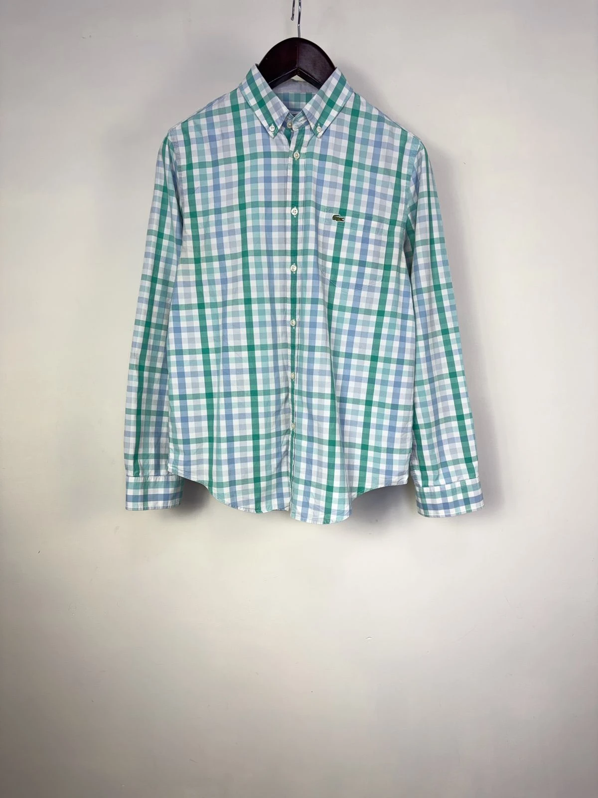 LACOSTE REGULAR FIT CHECKED SHIRT