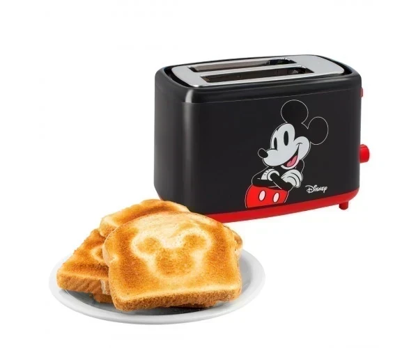 TOSTADORA ATMA DISNEY MICKEY 880W NEGRA