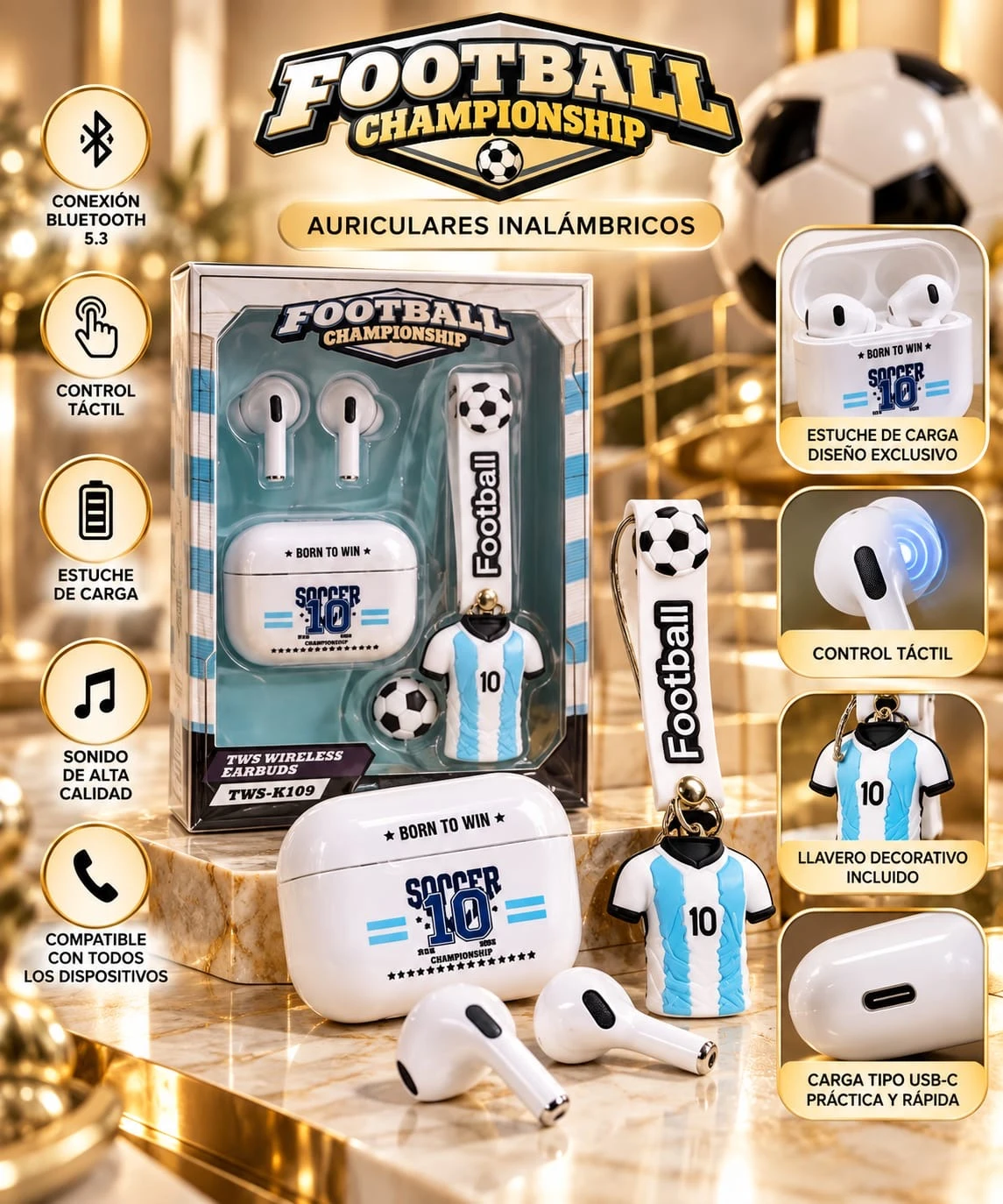 AURICULARES FOOTBALL