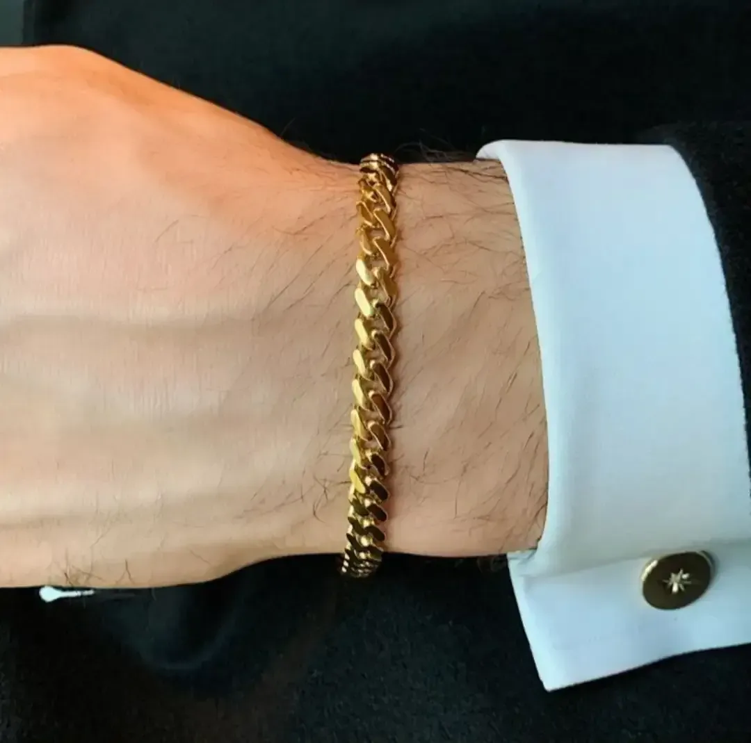 Cadena y Guillo de hombre de alta calidad. 8