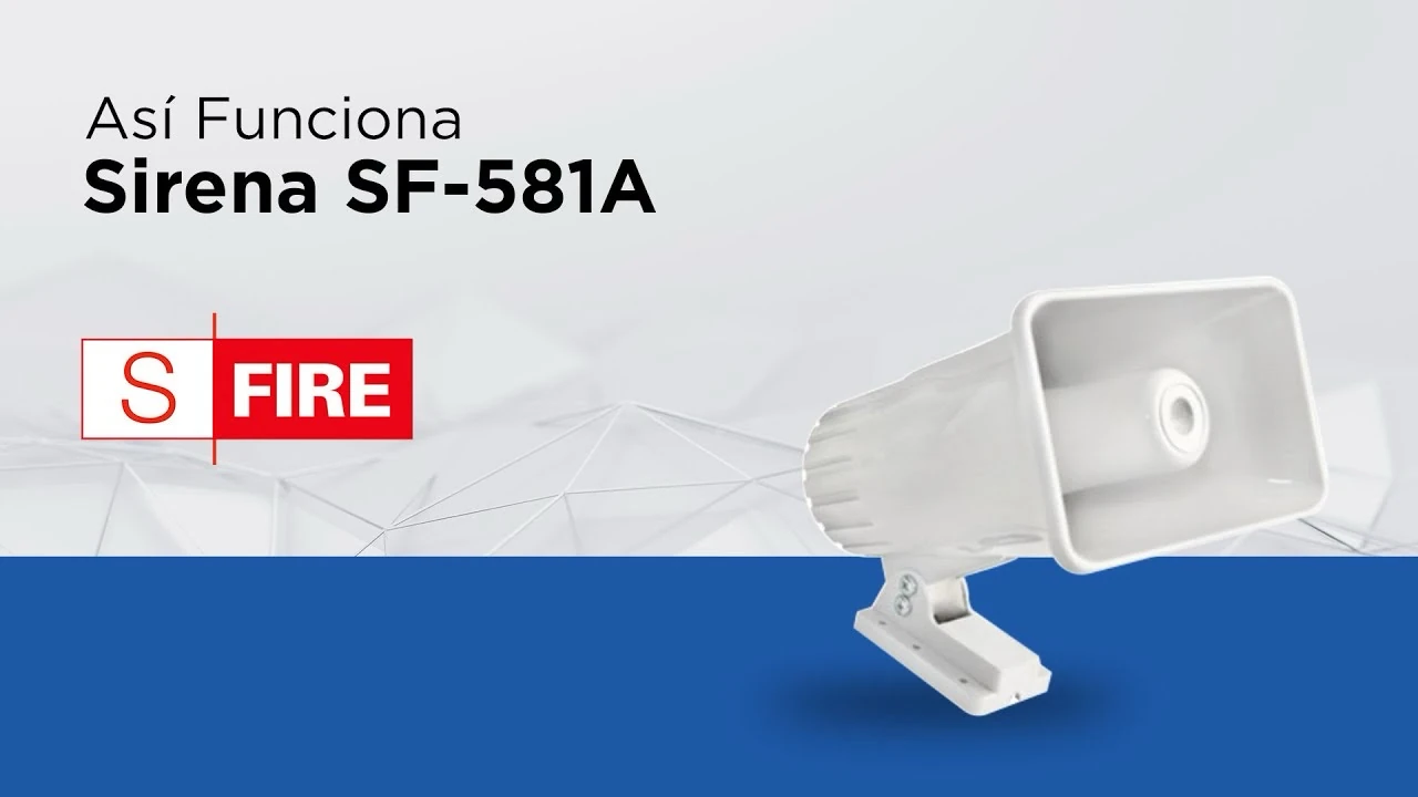 SFIRE SF-581A - Sirena de 2 tonos 30 W 2