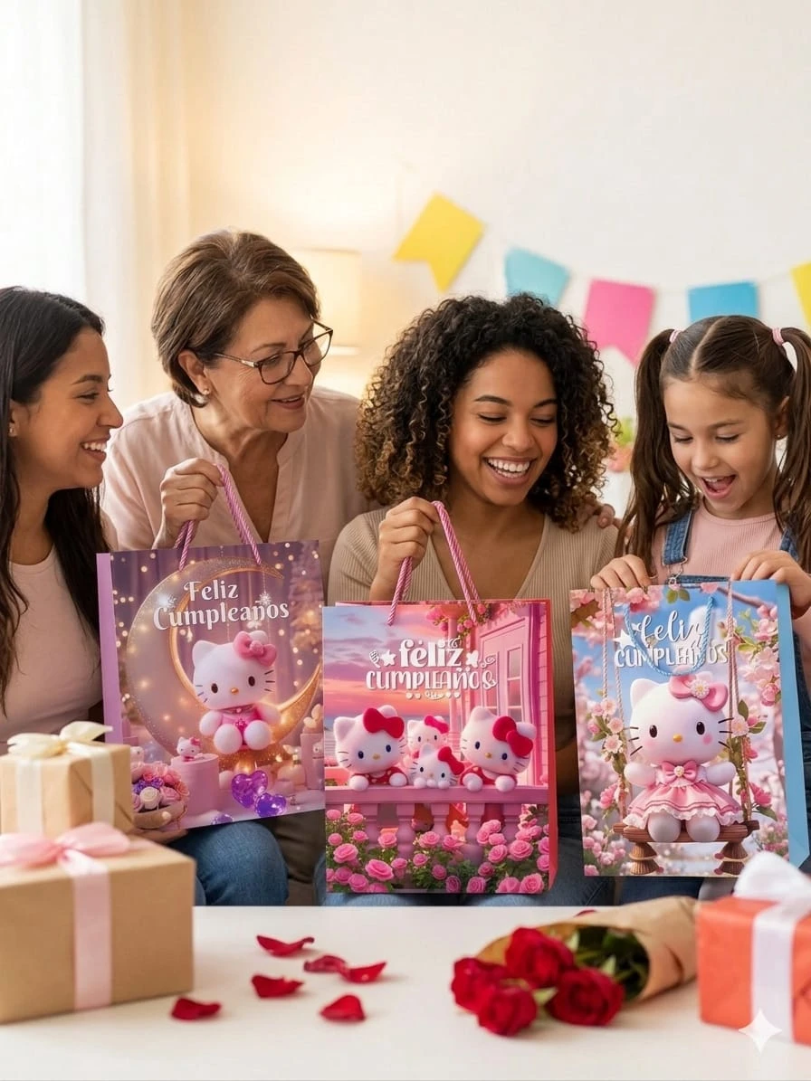 PAQUETE DE BOLSAS HELLO KITTY